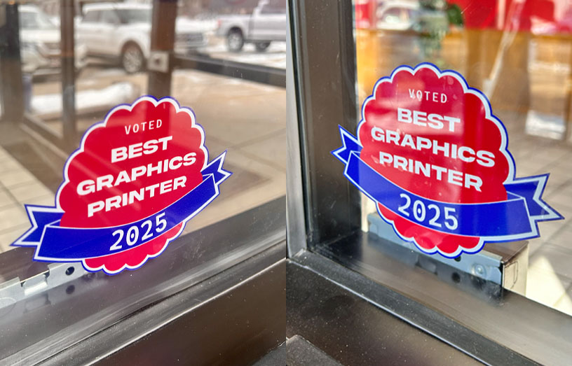 Photo of Dual Sided Window Graphic