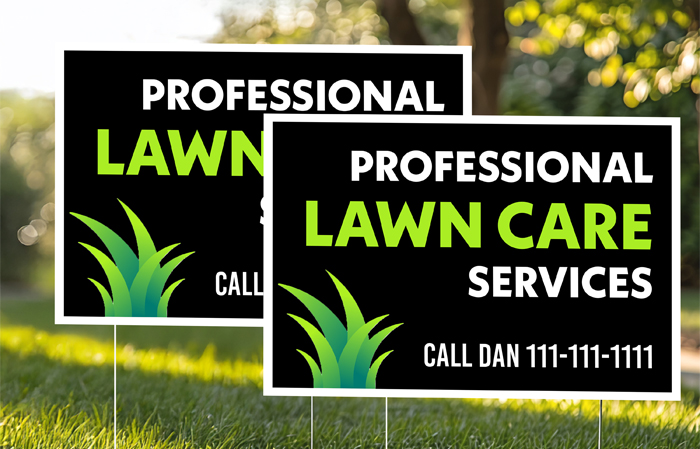 Photo of Coroplast Yard Signs - Double Sided