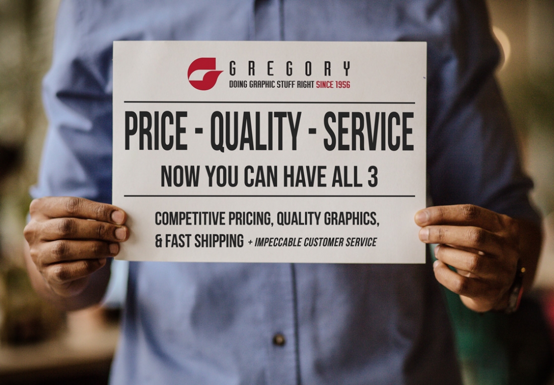 Have all 3: Price, Quality, and Service