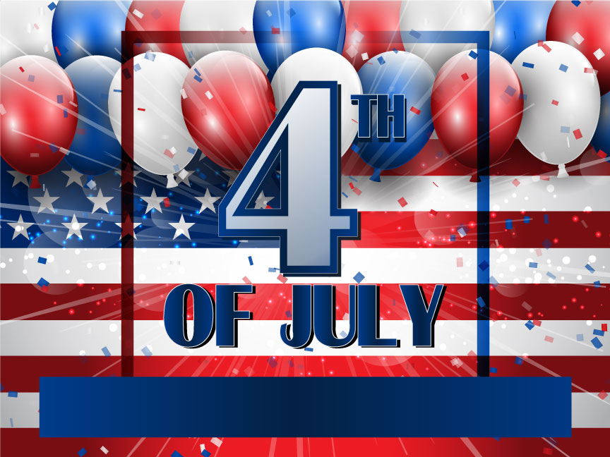 HAPPY 4TH OF JULY - 18" X 24" COROPLAST SIGNS