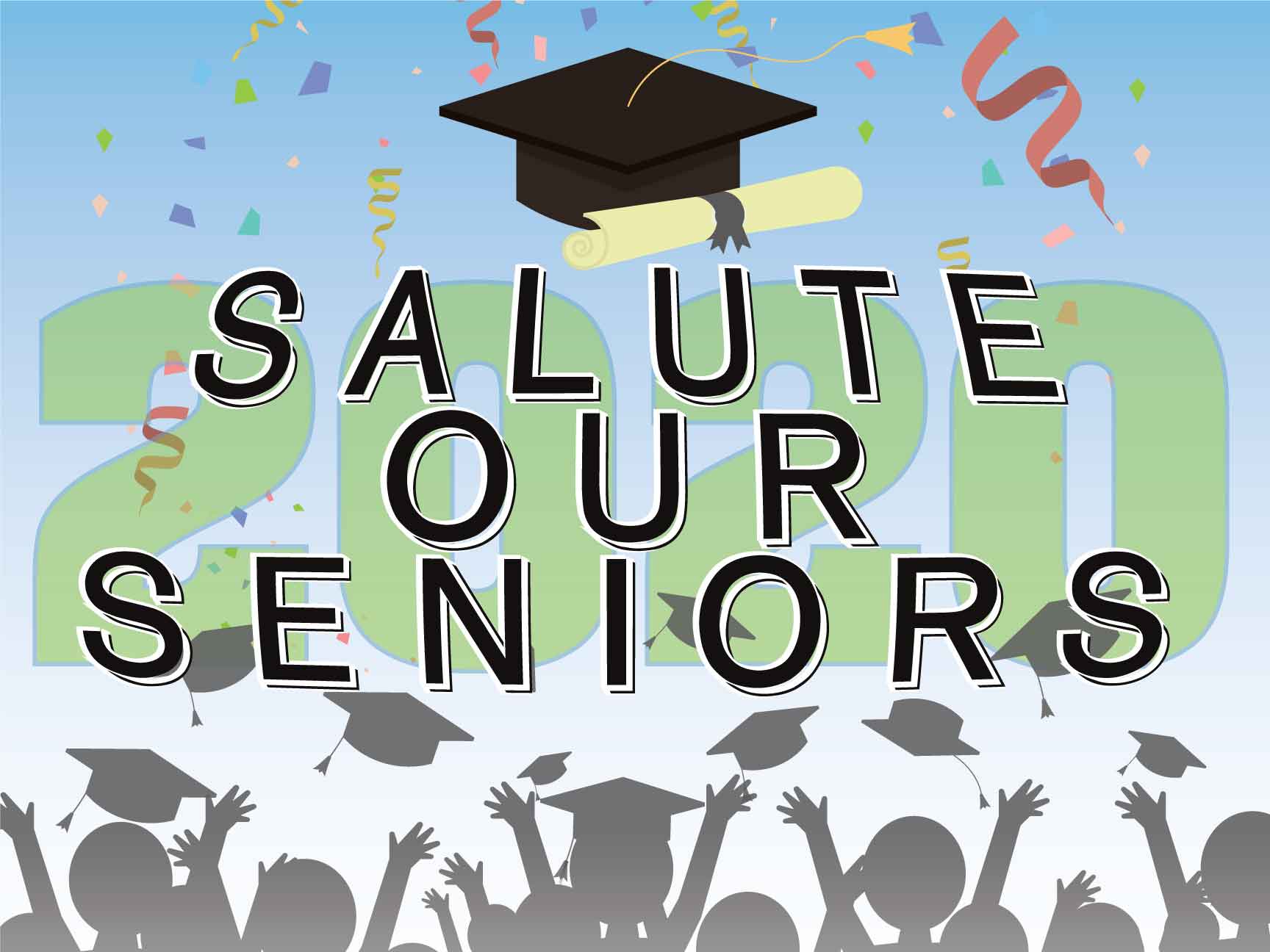 SALUTE OUR SENIORS - 18" X 24" COROPLAST YARD SIGNS